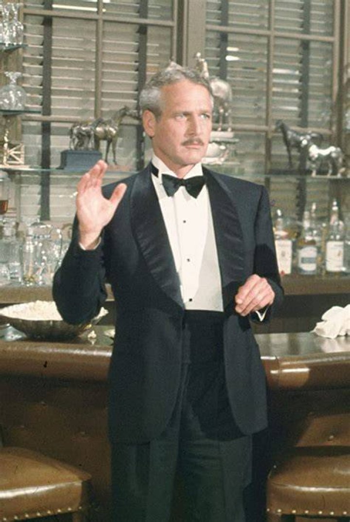 Paul Newman, wearing a tuxedo and a bow tie in Venice, 1963 | Source: Getty Images