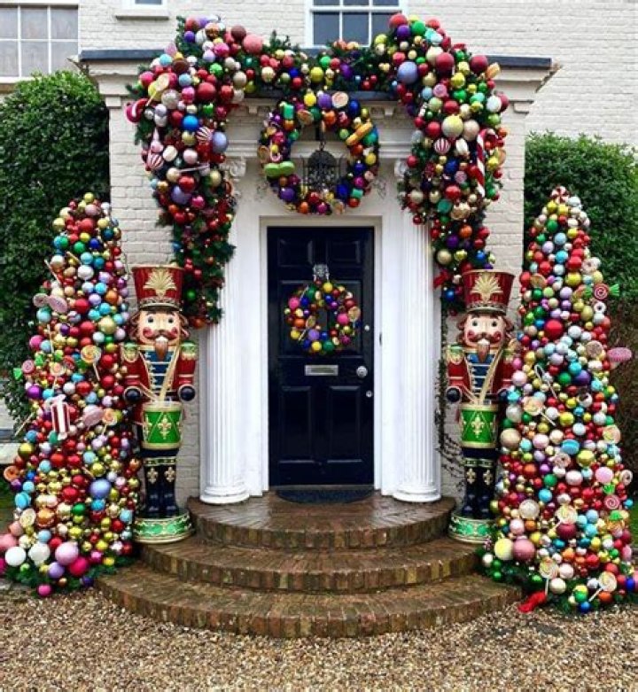 Spellbinding celebrity Christmas doors: Michelle Keegan, Amanda Holden, more